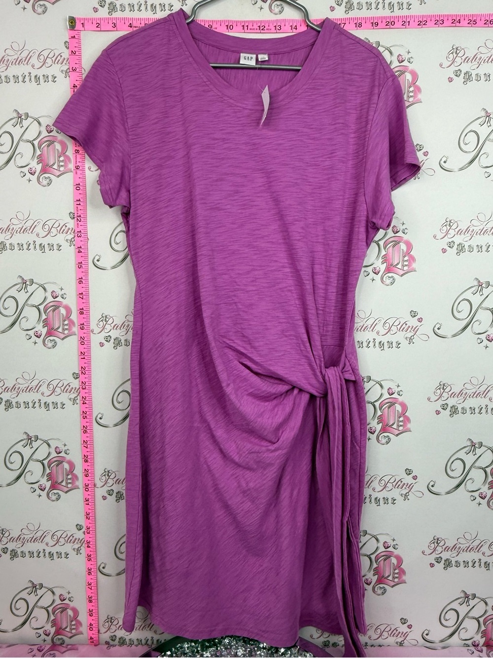 GAP dress brand new with tags Purple Tie-Detail Midi Dress